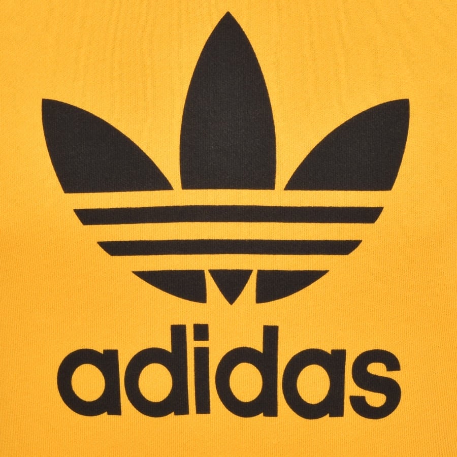 Alternative Image for Productadidas Originals Logo Hoodie Yellow3